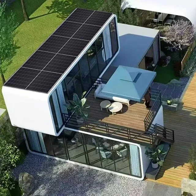 Proyecto de unidad habitacional solar con casa contenedor fotovoltaica