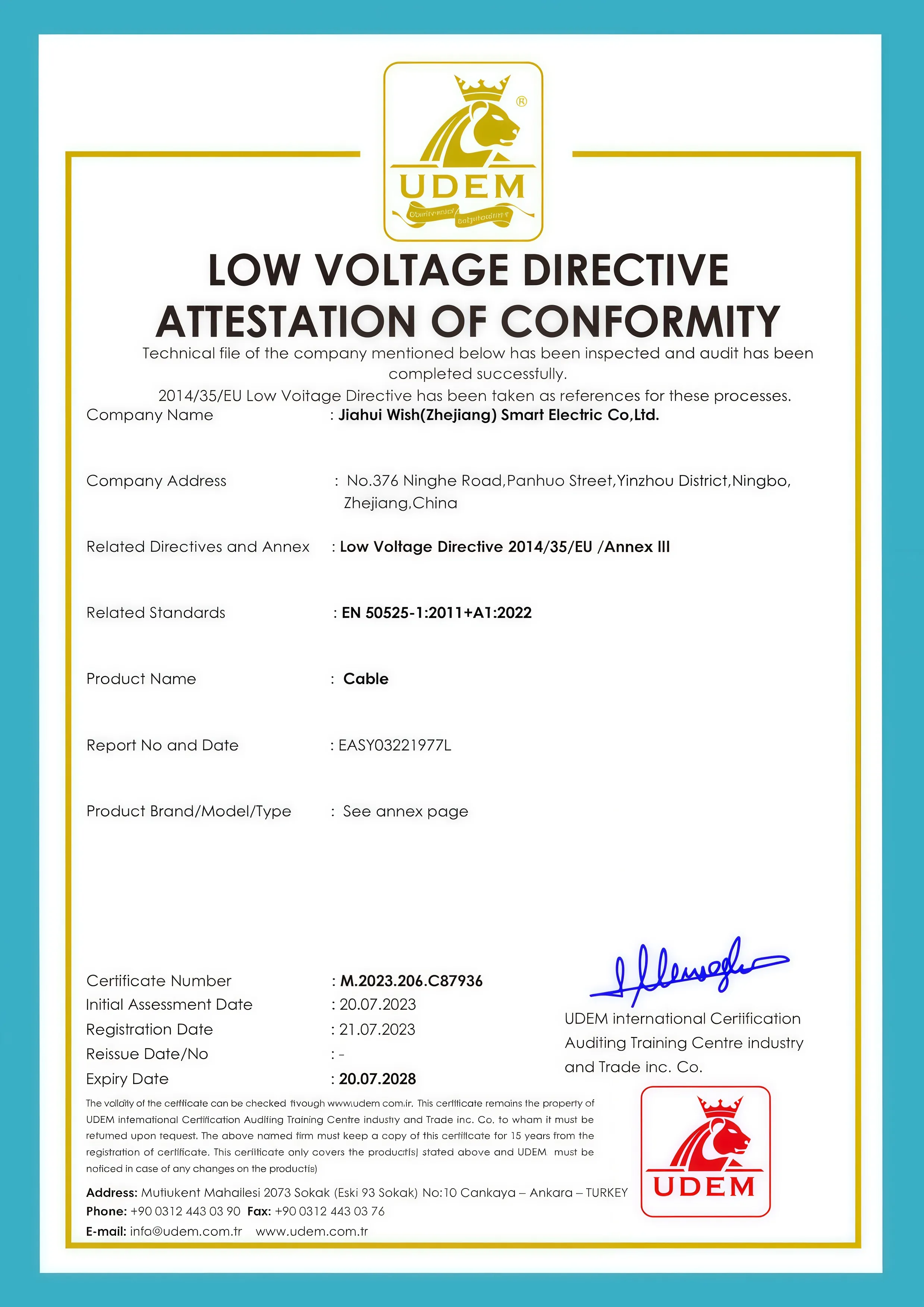 Certificat 1