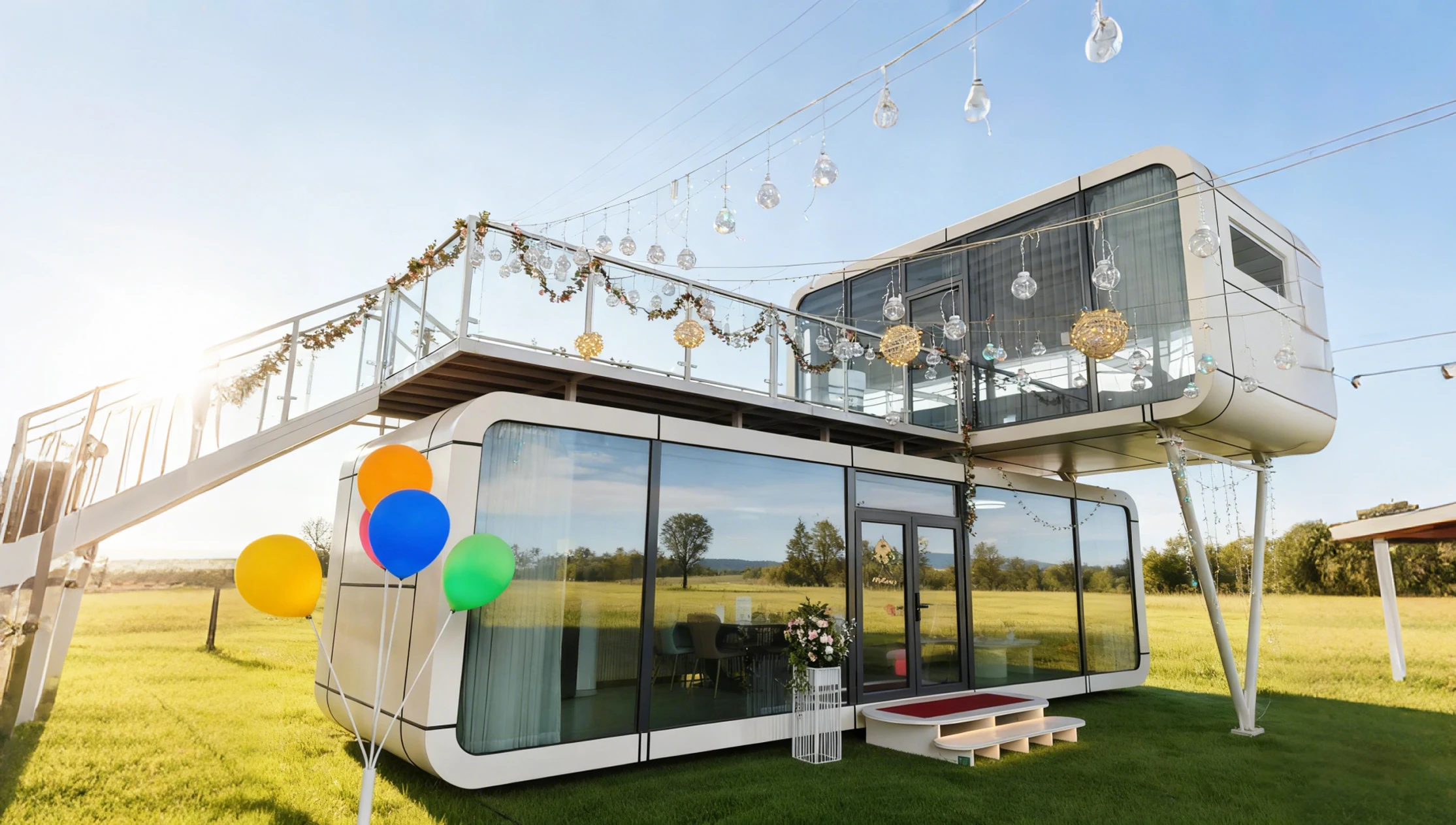 Maison cabine Apple pour projets de resorts et d&rsquo;h&ocirc;tels