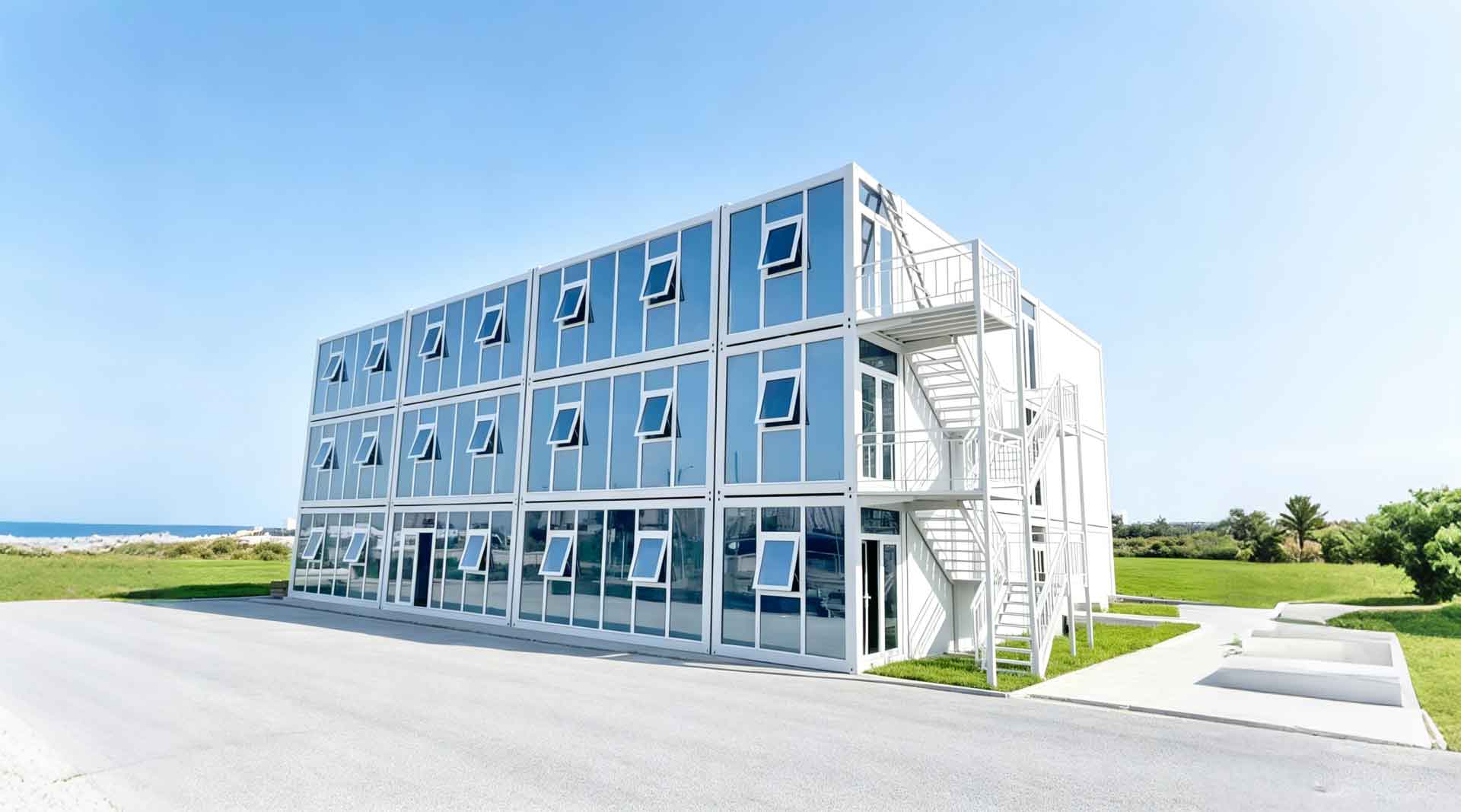 Maison conteneur pour dortoir de travailleurs